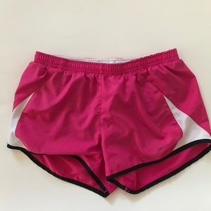 pink Nike running shorts